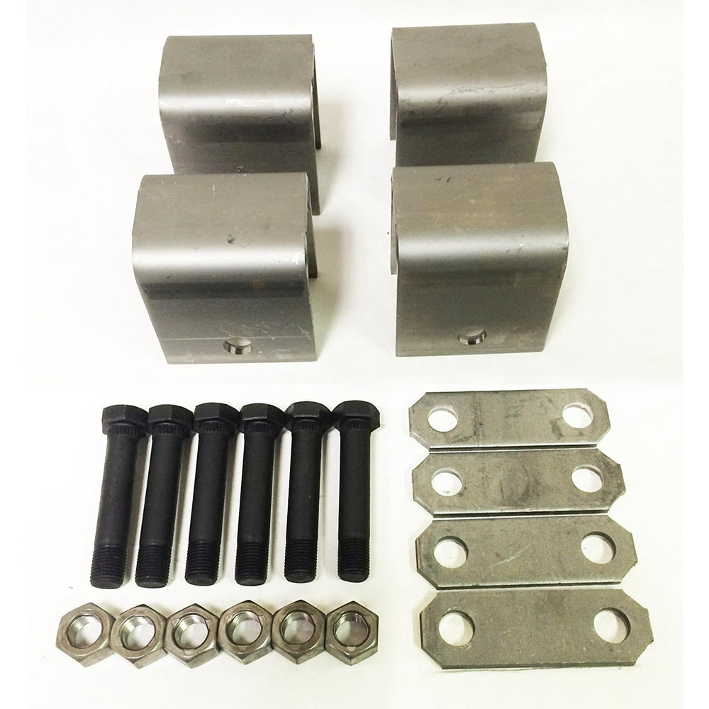 Trailer Leaf Spring Hanger Kit for Double Eye Springs Single Axle