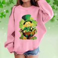 thumbnail image 2 of MuXiKeJi Clothes Boys Girls St. Patrick's Day Sweatshirt Shamrock Long Sleeve Pullover Irish Cotton Shirts Kids Holiday Festival Tops, 2 of 4