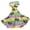 Yellow, variant on womens Carnival dresses Mardi Gras Fashion Short Sleeve Dress Casual V Neck Printed Swing Womens Dresses