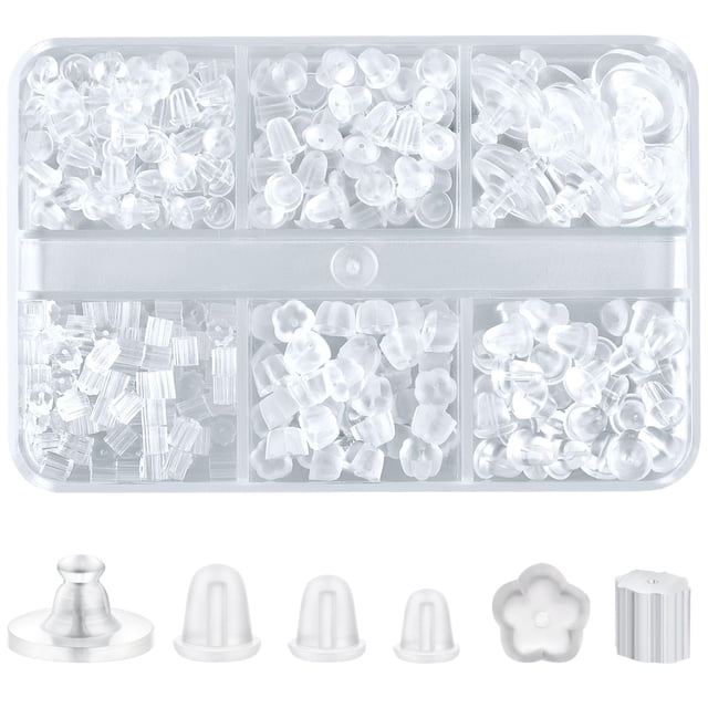Pendientes de goma de silicona transparente Formulen 600