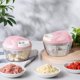 thumbnail image 3 of Picadora manual de verduras, frutas y carne rosa 500ml 1pza ER, 3 of 5