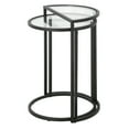 thumbnail image 5 of Evelyn&Zoe Luna Round & Demilune Nested Side Table in Blackened Bronze, 5 of 9