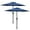 Blue, variant on RONG-3 Outdoor Patio Umbrella Table Market Umbrella with Push Button Tilt and Crank, UV Protection Waterproof for Garden, Lawn, Deck, Backyard, Pool
