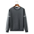 thumbnail image 1 of Palato Mens T Shirts,Men Casual Solid Basic Pullover Round Neck Sweater Top With Webbing Design, 1 of 4