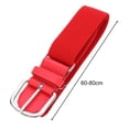 thumbnail image 3 of Yesbay Elastic Baseball Softball Belt Adjustable Length Alloy Buckle Belt Imitation Leather Belt, 3 of 8