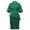 Green, variant on Afinprain Women's Clergy Dress with Tab Collar Peplum Waist and Puff Sleeve Church Minister Uniform