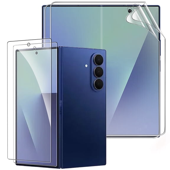 2 Set for Samsung Galaxy Z Fold 7 Screen Protector HD High Clarity, Inner Screen Flexible TPU Film Front Tempered Glass,Scratch Resistant,No Creases,Case Friendly for Galaxy Z Fold7