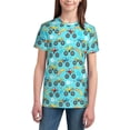 thumbnail image 3 of Wukai Cartoon Monster Truck Youth Unisex Short Sleeve T-Shirt for Boys, Girls, Teens, and Kids-Medium, 3 of 7