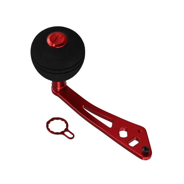 Poignée de Moulinet de Pêche Poignée de Puissance Bouton en Métal Micro Jigging avec Accessoires Pièces de Rechange pour Moulinet LowProfile