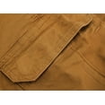 thumbnail image 3 of Men's 100% Cotton Classic Fit Army Utility Multi Pocket Chino Cargo Shorts (Camel, 34), 3 of 3