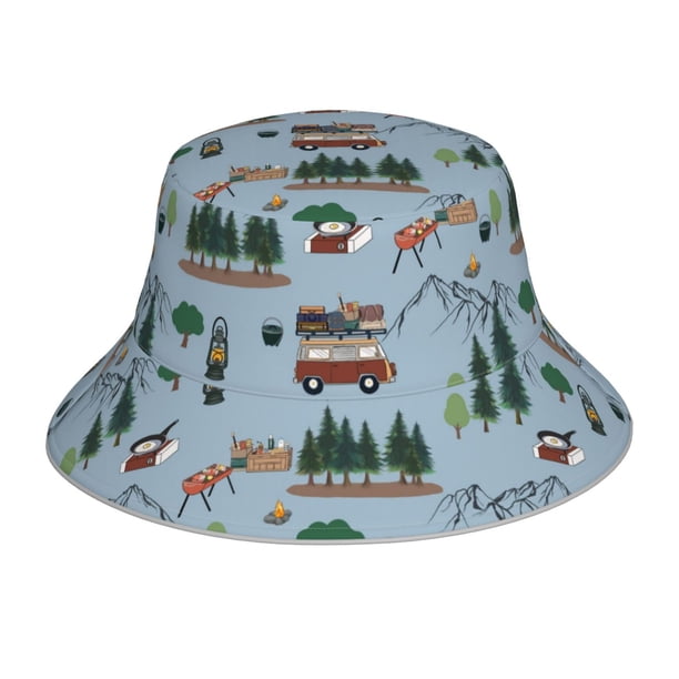 Balery Camping Caravan Sombreros para el sol para hombre y mujer, sombrero de pescador con UPF 50+