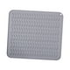 thumbnail image 2 of Alfombrilla de silicona para secar platos, alfombrilla para encimera, antideslizante, bandeja compacta de fácil limpieza que protege las superficies, gris, 2 of 9