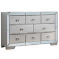 thumbnail image 2 of Contemporary Home Living 8-Drawer Wooden Bedroom Dresser - 66" - Silver, 2 of 4