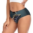thumbnail image 2 of Fotbe American Flag Calzones Estampados para Mujer – Ropa Interior de Algodón, Cómoda, Suave y Elástica-X-Large, 2 of 6
