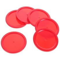 Amosfun 6pcs Ice Hockey Accessories Red Puck Game Game Props Rainy Days
