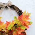 thumbnail image 4 of FAROOT Halloween Simulation Garland Maple Leaf Pine Cone Burlap Bow, 4 of 7