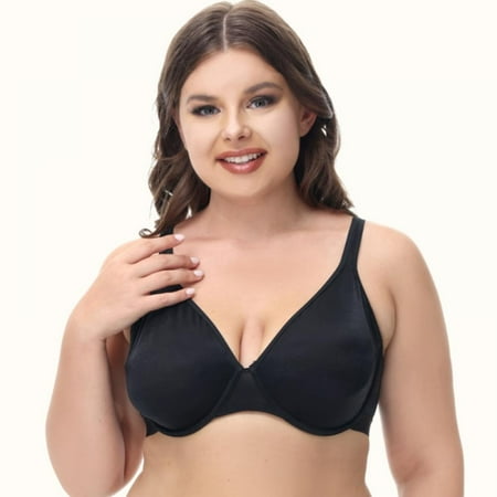 

Women s Push Up Everyday Basic Comfort Lightly Padded Underwire Plunge T-Shirt Bra Lift Up