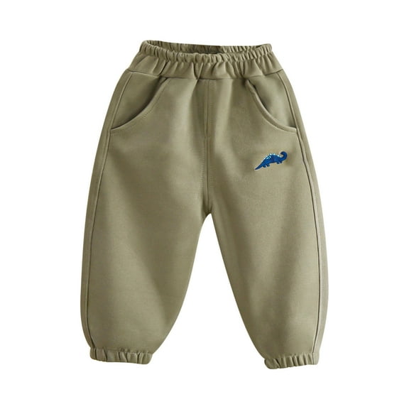 ZACPNCV Toddler Boys Cotton Crinched Hem Jogger Pants Sweatpant Olive Green 9-10 Years