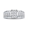 thumbnail image 2 of 1 1/2 CTTW Diamond Cluster 10K White Gold Engagement Ring. (I-J/I2-I3), 2 of 3