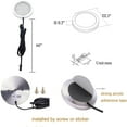 Under LED Puck Lights Kit with Touch Dimming Switch for Night