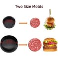 thumbnail image 4 of Prensa para hamburguesas con 500 hojas de papel para hamburguesas Prensa para hamburguesas de aluminio fundido Patty WD.WDQZL Hogar, 4 of 5