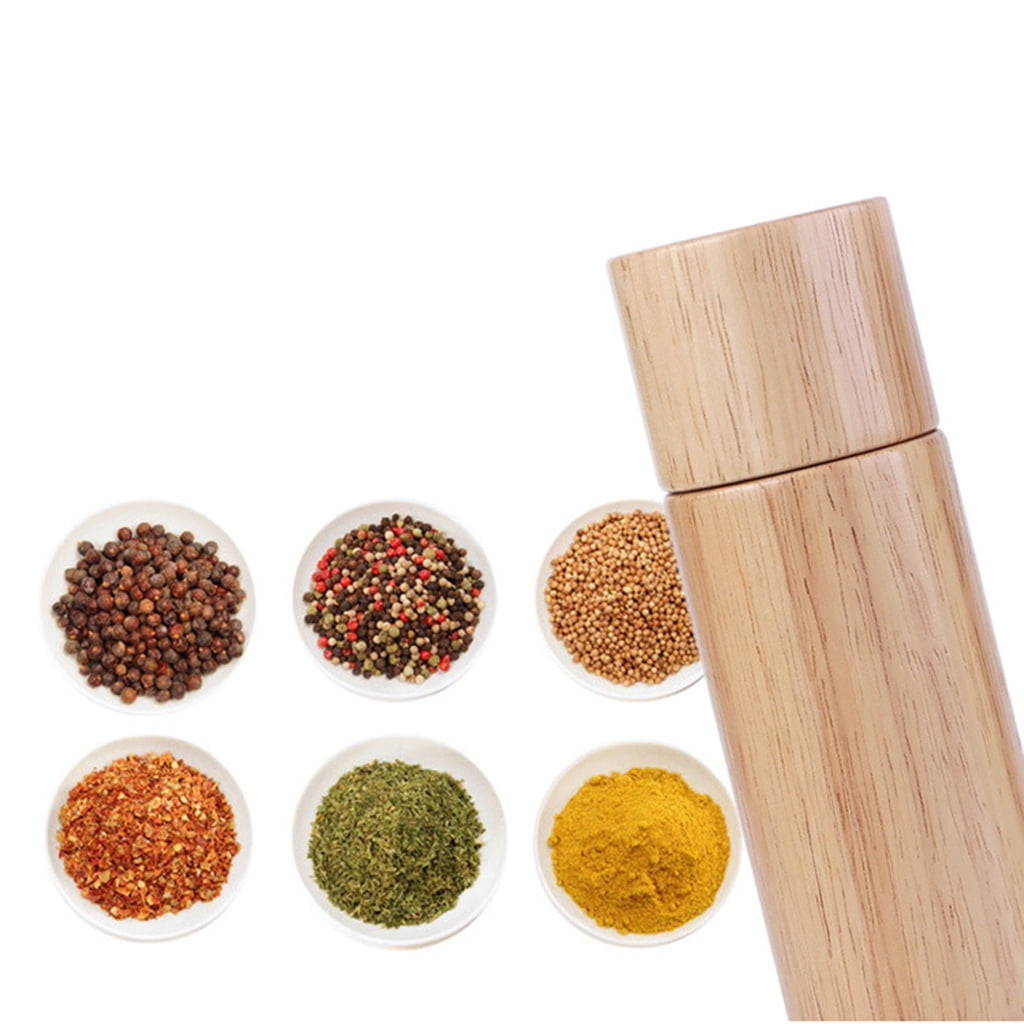 Wooden Salt and Pepper Grinder Set Pepper Grinder Adjustable Manual Sea Grinder for Restaurant Dinner BBQ