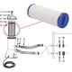 thumbnail image 3 of Cartucho de filtro de piscina para U-nicel 4CH-949, Filbur FC-0172, SD-01143, 817-4050, PDC570-AFS - Blanco, repuesto de filtro de spa (1 unidad), 3 of 5