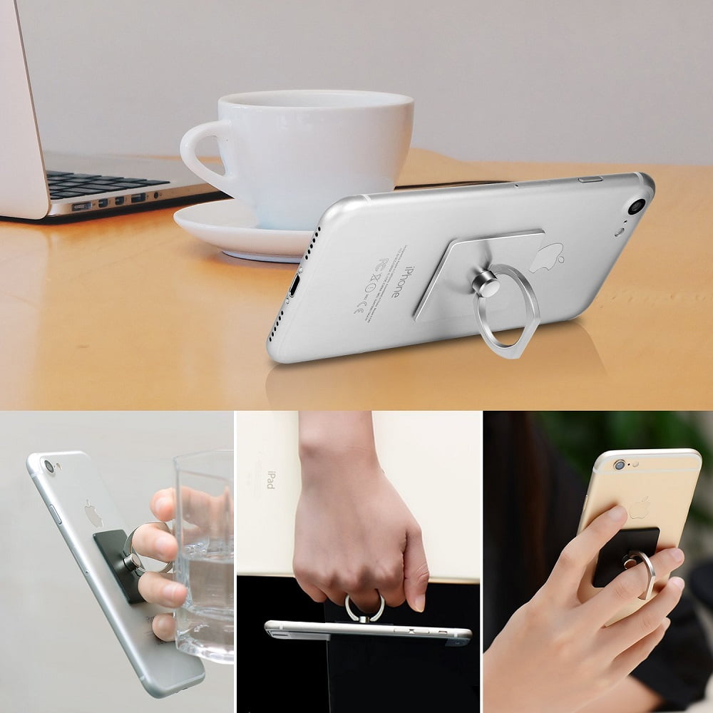 4-Pack Universal Phone Grip Holders - Expanding Stand and Finger Ring  Mounts for Smartphones and Tablets TIKA