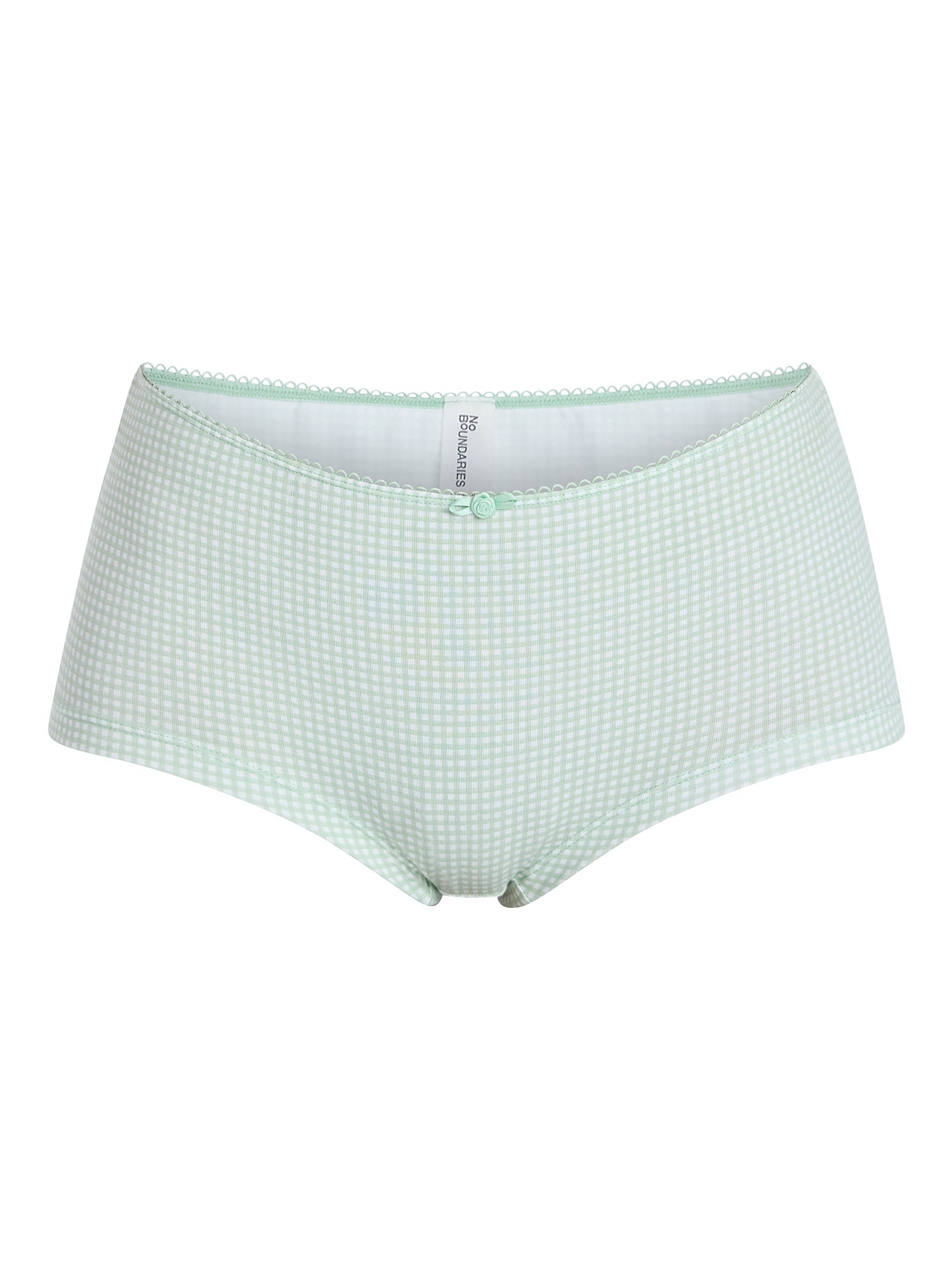No Boundaries Cotton and Pointelle Boyshort Panties, 3-Pack, Women's XS-XXXL