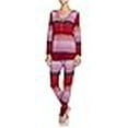 thumbnail image 3 of Josie Natori Fireside 2 Piece Pajama (Small, RWR), 3 of 3