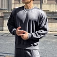 thumbnail image 4 of pstuiky camisetas de manga larga para hombre, Sudadera informal de cuello redondo y manga larga para hombre camisetas de hombre xxl, 4 of 6
