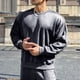 thumbnail image 4 of pstuiky Camisas de invierno de manga larga para hombre, Sudadera informal de cuello redondo y manga larga para hombre camisetas de hombre l, 4 of 6