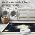 thumbnail image 5 of ODIKA 8'x10' Machine Washable Non-Slip Area Rug, Celestial Starburst with Radiant Symmetrical Points and Pewter Details High Traffic Rug, Gold, 129834, 5 of 7