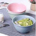 thumbnail image 5 of 40OZ Wheat Straw Bowls Sets of 4, Unbreakable & Thick Ramen Bowl, Microwave & Dishwasher Safe Large Soup Bowls, Reusable Plastic Cereal Bowls for Party, Camping, Patio Dinning, RVs- Multi, 5 of 7