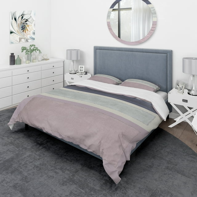 Designart 'Painted Weaving IV FB' Geometric Bedding Set - Duvet Cover & Shams