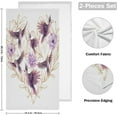 thumbnail image 2 of Dreamtimes Birds Flowers Valentines Bath Hand Towels 2 PCS, Ultra Soft and Highly Absorbent, Watercolor Floral Heart Decorative Fingertip Face Towel for Home, Bathroom, Kitchen, 28.3"x14.4", 2 of 5