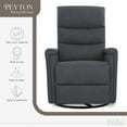 thumbnail image 4 of Evolur Peyton Manual Recline Glider with Full 360-Degree Swivel, Graphite, 4 of 14
