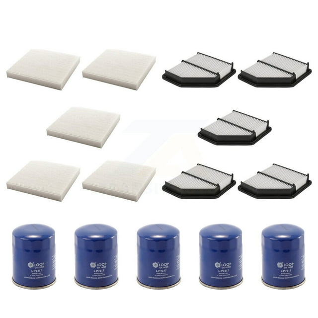 PUR 5x Air + 5x Cabin + 5x Engine Oil Filter (15 Total) Kit for Car 2016-2022 Honda HR-V KFM-102998