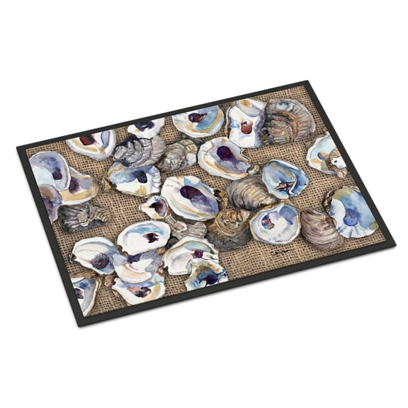 Burlap Oyster Door Mat