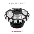thumbnail image 2 of Motorcycle Gear Fuel Gas Cap Tank Cover Fit For Harley Sportster Touring Softail, 2 of 5