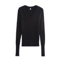 thumbnail image 5 of HH TRAF Otoño Mujer Sólido Cuello En V Manga Larga Suéter Pulóver Mujer Elegante High Street Casual 3 Colores Suéter Ajustado Mujer, 5 of 5