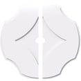 thumbnail image 1 of Ekena Millwork CMP28PL2-02000 28 Po OD x 2 Po ID Carré Percival Architectural Grade PVC Contemporain Médaillon de Plafond - 2 Pièces, 1 of 1