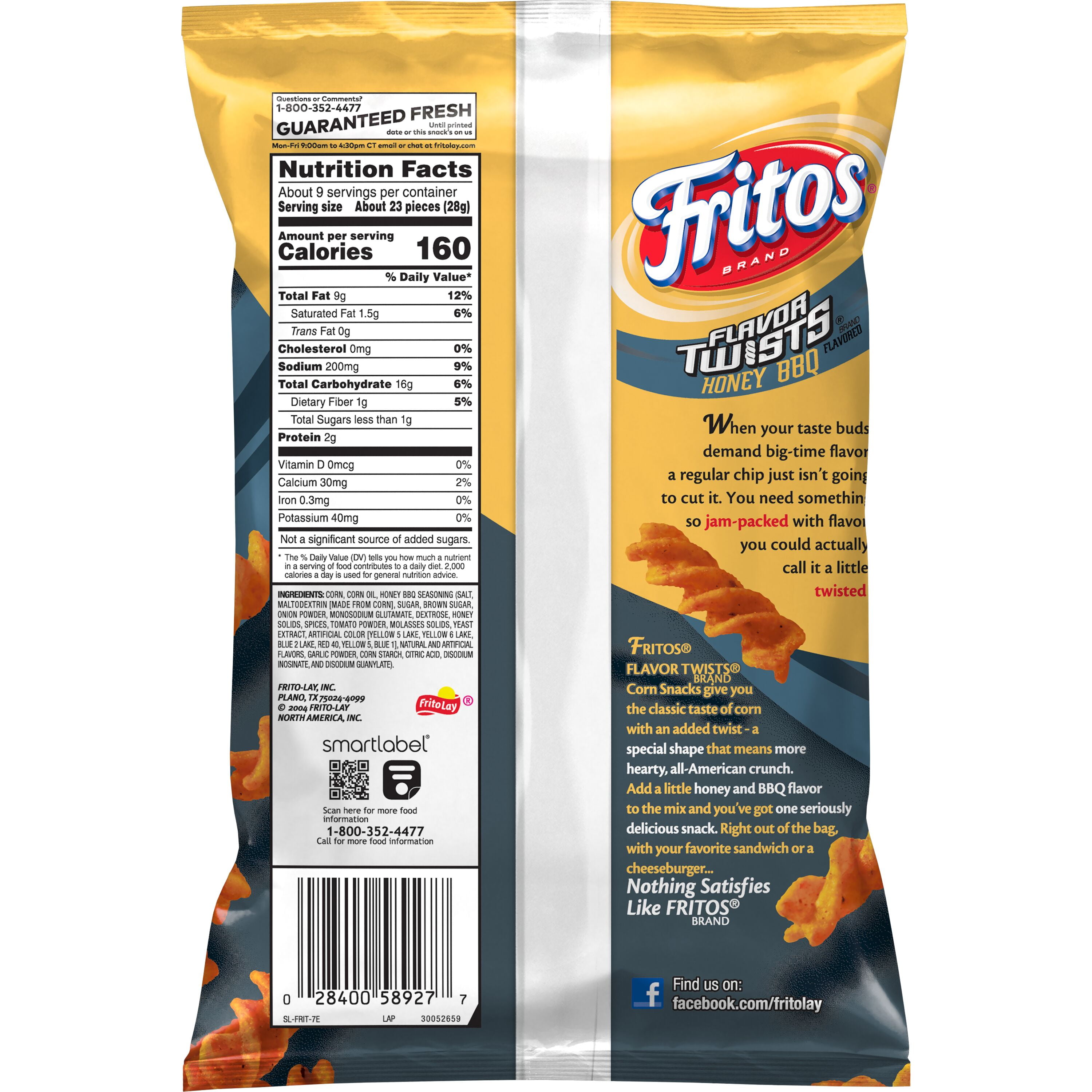 Barbecue Fritos Nutrition Facts Besto Blog