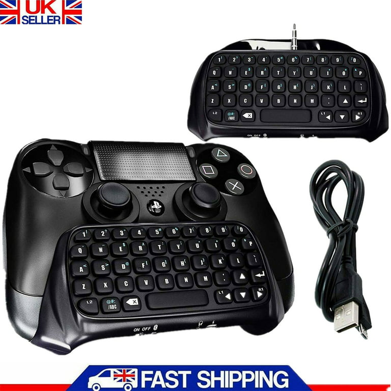 krystal fordrejer bevægelse Bluetooth Wireless Keyboard Chatpad Controller GamePad For Playstation 4  PS4 UK - Walmart.com