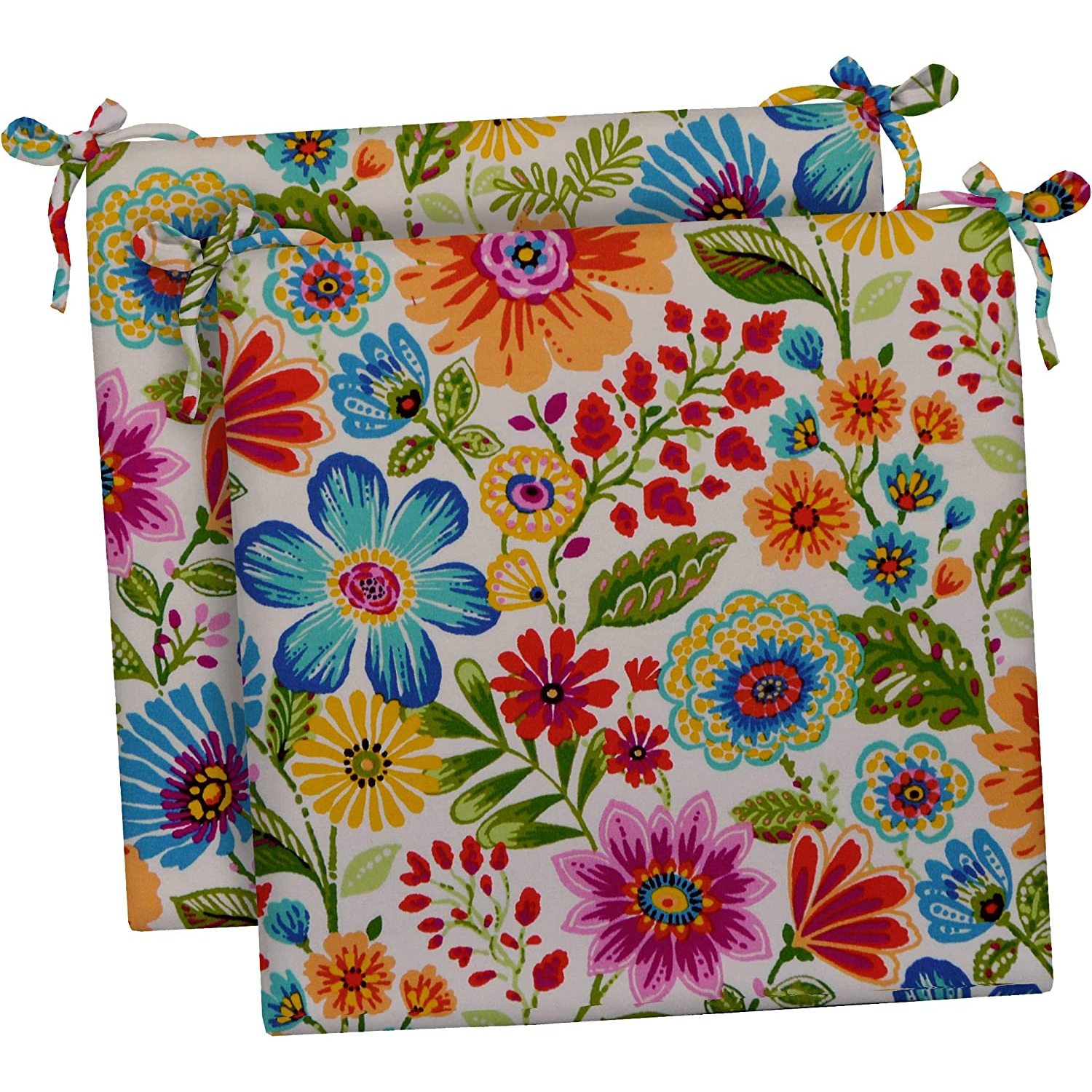 RSH Décor Indoor Outdoor Set of 2 Foam Dining Chair Seat Cushions, 17