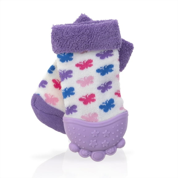 Nuby Butterflies Teething Sock
