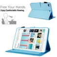 thumbnail image 5 of iPad mini 7.9" Tablet Case, Dteck Pure Color PU Leather Flip Folio Stand Case Cover, Built-in Card Slots & Money Pocket, Magnetic Closure, Compatible with Apple iPad mini 1 2 3 4 5 7.9 inch, Blue, 5 of 9