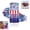 D, variant on Festival Glitter Stick – Red White Blue Face & Hair Sparkle, Waterproof Body Glitter for Parties, Games, Holidays & Parades(B)