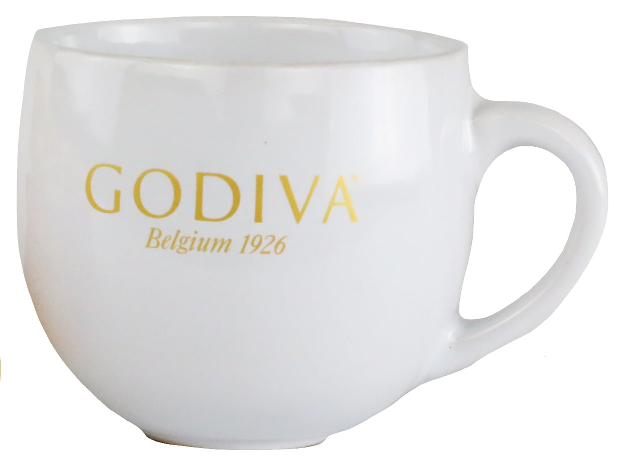Details about   ☕️ GODIVA Chocolatier Oversized White Coffee Tea Mug Godiva Logo