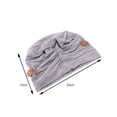 thumbnail image 2 of Gorro de turbante gris para mujer, gorro de algodón modal, gorro de quimioterapia elástico, envoltura para la cabeza con máscara de sujeción, botón antideslizante (máscara no incluida), 2 of 7